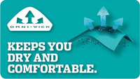 Omni-Wick Keeps You Dry and Comfortable